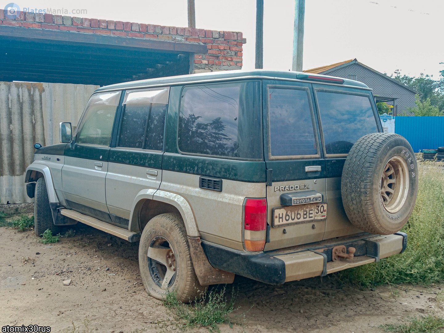 н 606 ве 30, Toyota Land Cruiser Prado 1st gen 5-door SUV (J78/J79), 1990–1996