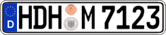 German license plate, Regular plates