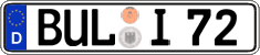 German license plate, Regular plates