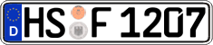 German license plate, Regular plates