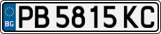 License plate of Bulgaria, Cars