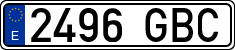 License plates of Spain, Ordinary (2000)