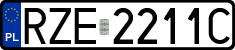 License plates of Poland, Regular car plates
