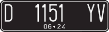 License plate of Indonesia, Regular plates