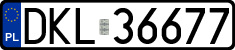 License plates of Poland, Regular car plates