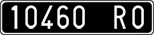 License plate of Italy, Cars (1927 year series)