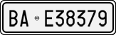 License plate of Italy, Cars (1927 year series)