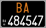 License plate of Italy, Cars (1927 year series)