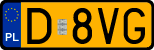 License plates of Poland, Oldtimers