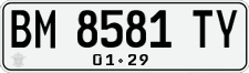 License plate of Indonesia, Regular plates