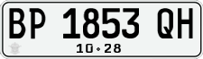License plate of Indonesia, Regular plates