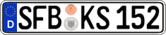 German license plate, Regular plates