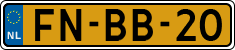 License plate of the Netherlands, Cars