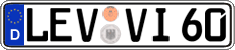 German license plate, Regular plates