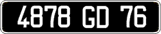 French license plate, FNI
