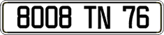 French license plate, FNI