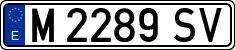 License plates of Spain, 1971 year series