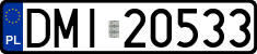 License plates of Poland, Regular car plates