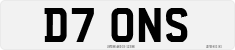 License plate of the United Kingdom, 1983 year system