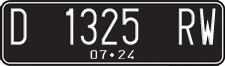 License plate of Indonesia, Regular plates