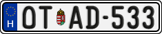 license plates of Hungary, Oldtimers (2022)