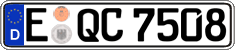 German license plate, Regular plates