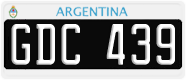 License plate of Argentina, Cars (1995, ABC 123)