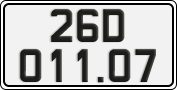 License plate of Vietnam, Cars