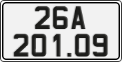 License plate of Vietnam, Cars