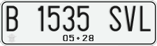 License plate of Indonesia, Regular plates