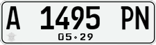 License plate of Indonesia, Regular plates