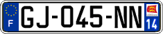 French license plate, SIV (ordinary)