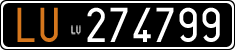 License plate of Italy, Cars (1927 year series)