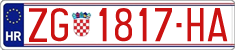 License plate of Croatia, Exceptional vehicles