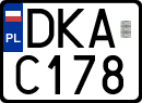 License plates of Poland, Special vehicles and motorcycles