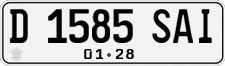 License plate of Indonesia, Regular plates
