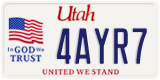 Utah, Specialty plates (1ABC2)