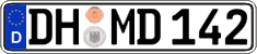 German license plate, Regular plates