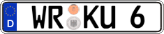 German license plate, Regular plates