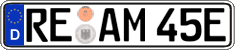 German license plate, Electric vehicles