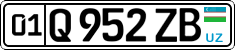 License plate of Uzbekistan, Private owners