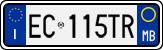 License plate of Italy, Cars (1994 year series)
