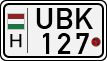 license plates of Hungary, Motorcycles (1990)