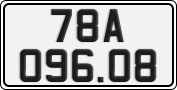License plate of Vietnam, Cars