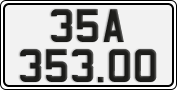 License plate of Vietnam, Cars