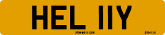 License plate of the United Kingdom, 1963 year system
