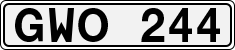 License plate of Sweden, Regular plates