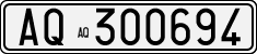License plate of Italy, Cars (1927 year series)