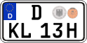 German license plate, Plates for oldtimers (type 
