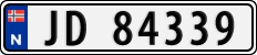 License plate of Norway, Cars